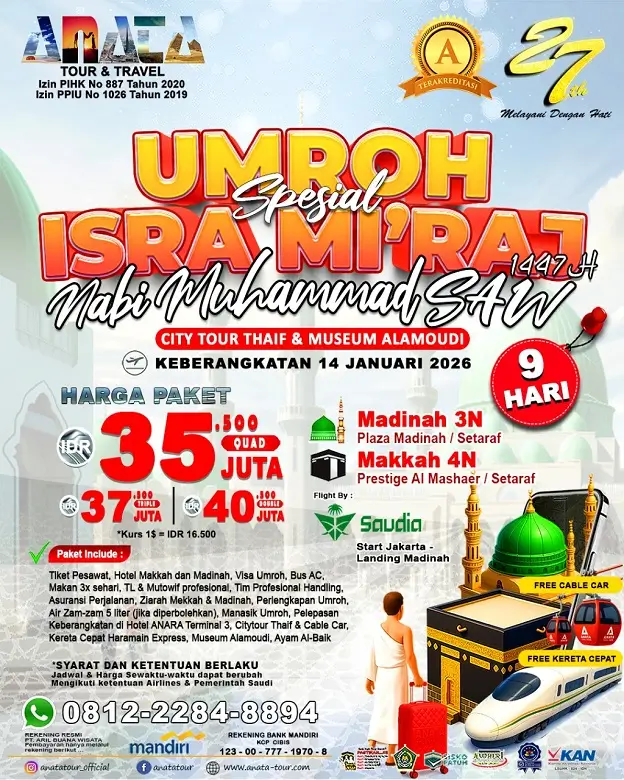 Umroh Spesial Isra Miraj