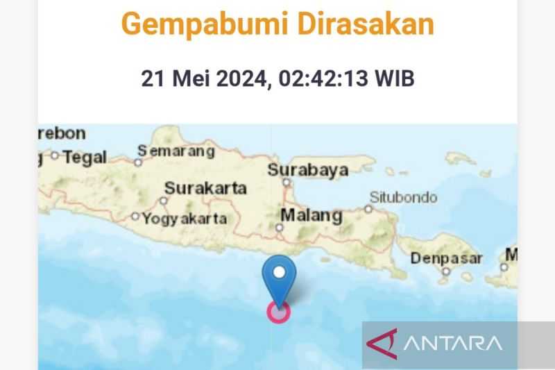 BMKG: Gempa Magnitudo 5,3 Guncang Malang