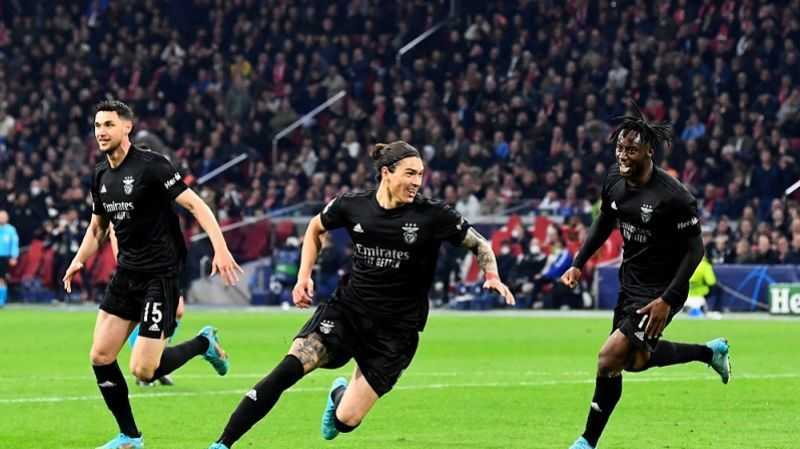 Gol Darwin Nunez Bawa Benfica Singkirkan Ajax