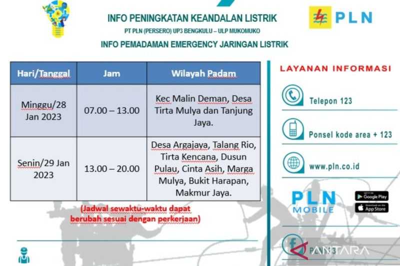 Kasihan, Warga Mukomuko Keluhkan Listrik Padam Selama 7,5 Jam