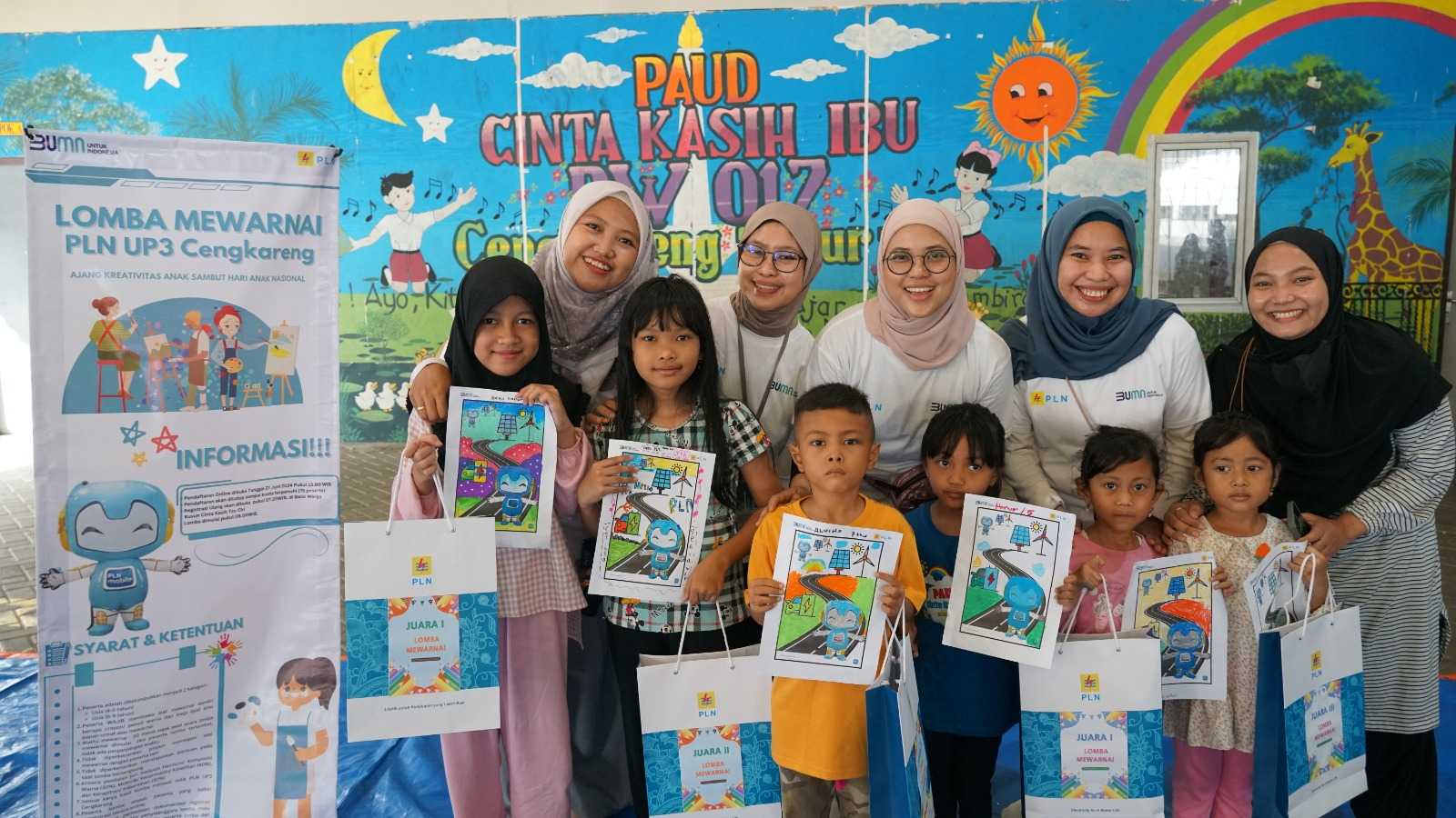 Kembangkan Kreativitas Anak, PLN Adakan Lomba Mewarnai di Hari Anak Nasional