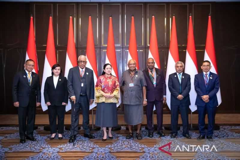 Puan Sampaikan Pembangunan Papua saat Dialog dengan Parlemen Negara-negara Rumpun Melanesia