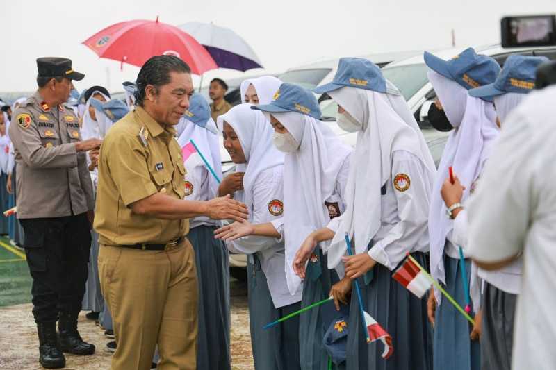 Resmikan Gedung SMA, Al Muktabar: Pelajar Harus Kuasai Ilmu Komunikasi, Kuantitatif, dan Esai
