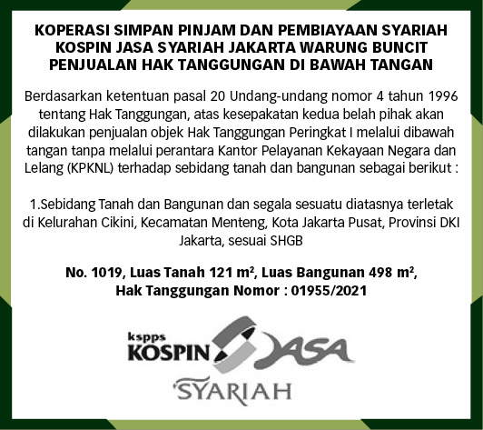 Koperasi Simpan Pinjam dan Pembiayaan Syariah KOSPIN Jasa Syariah Jakarta