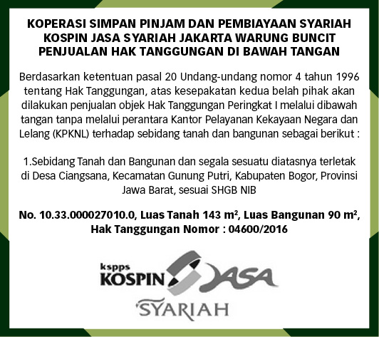 Koperasi Simpan Pinjam dan Pembiayaan Syariah KOSPIN Warung Buncit