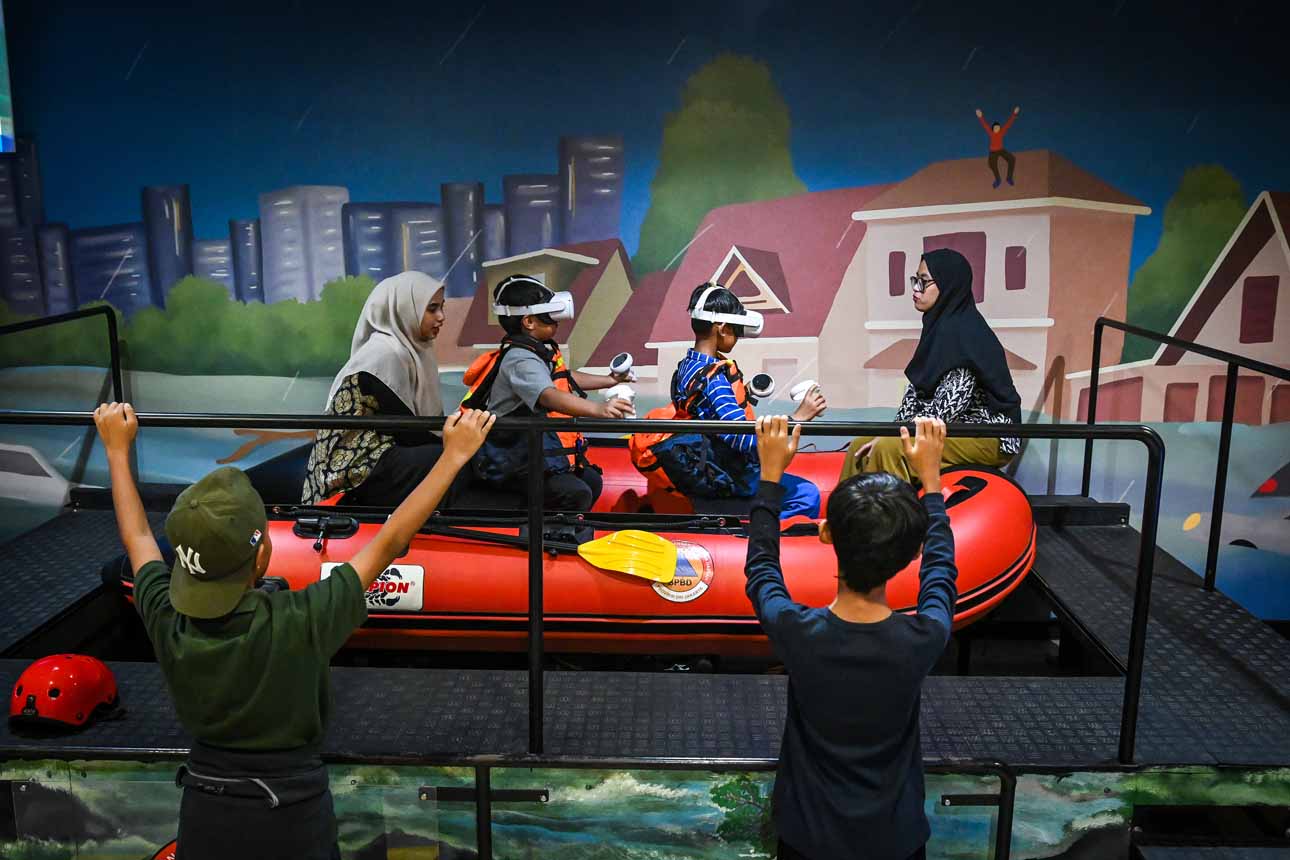 Berita Foto : Edukasi Tanggap Bencana   