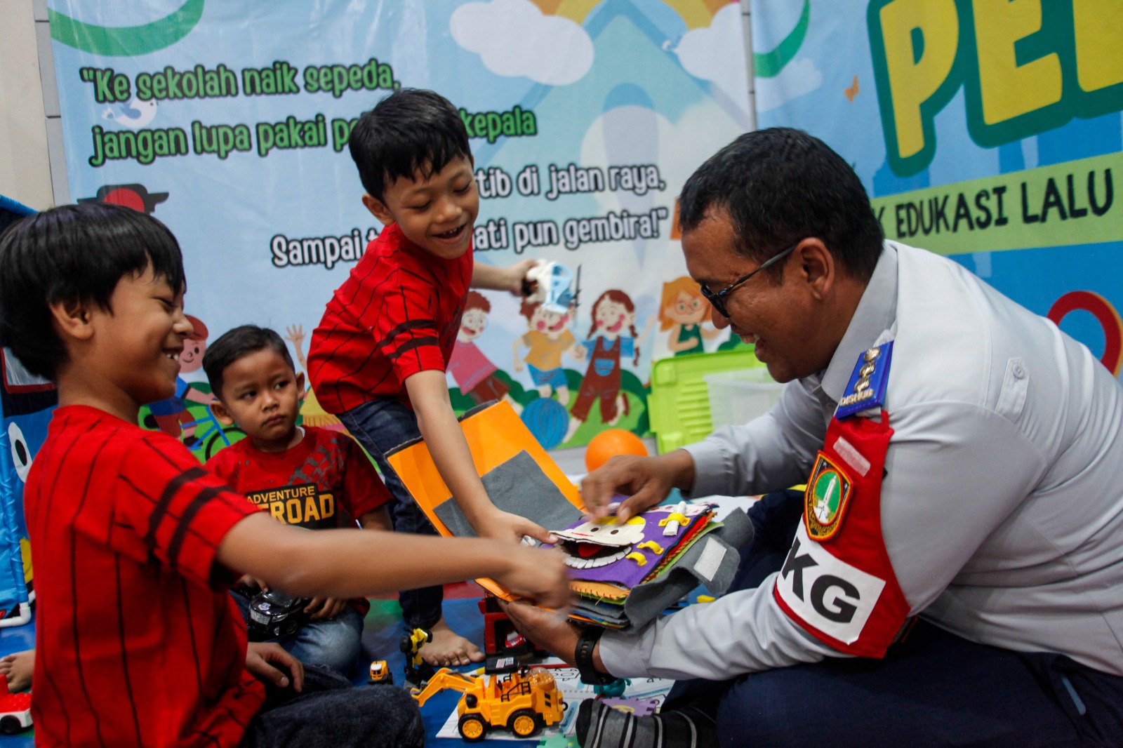 Berita Foto : Pojok edukasi lalu lintas