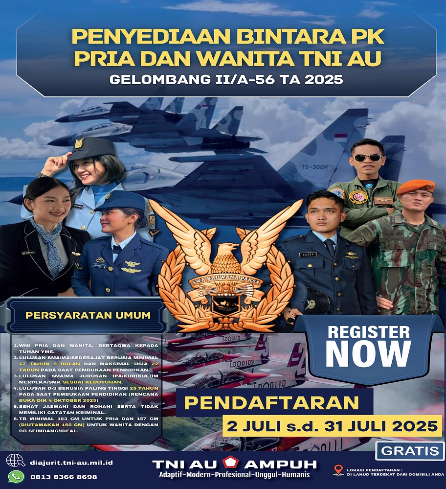 Penyediaan Bintara PK Pria Dan Wanita TNI AU