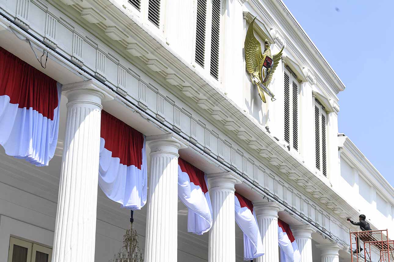 Foto: Istana Kepresidenan Diperindah Menjelang Perayaan 17 Agustus 2025