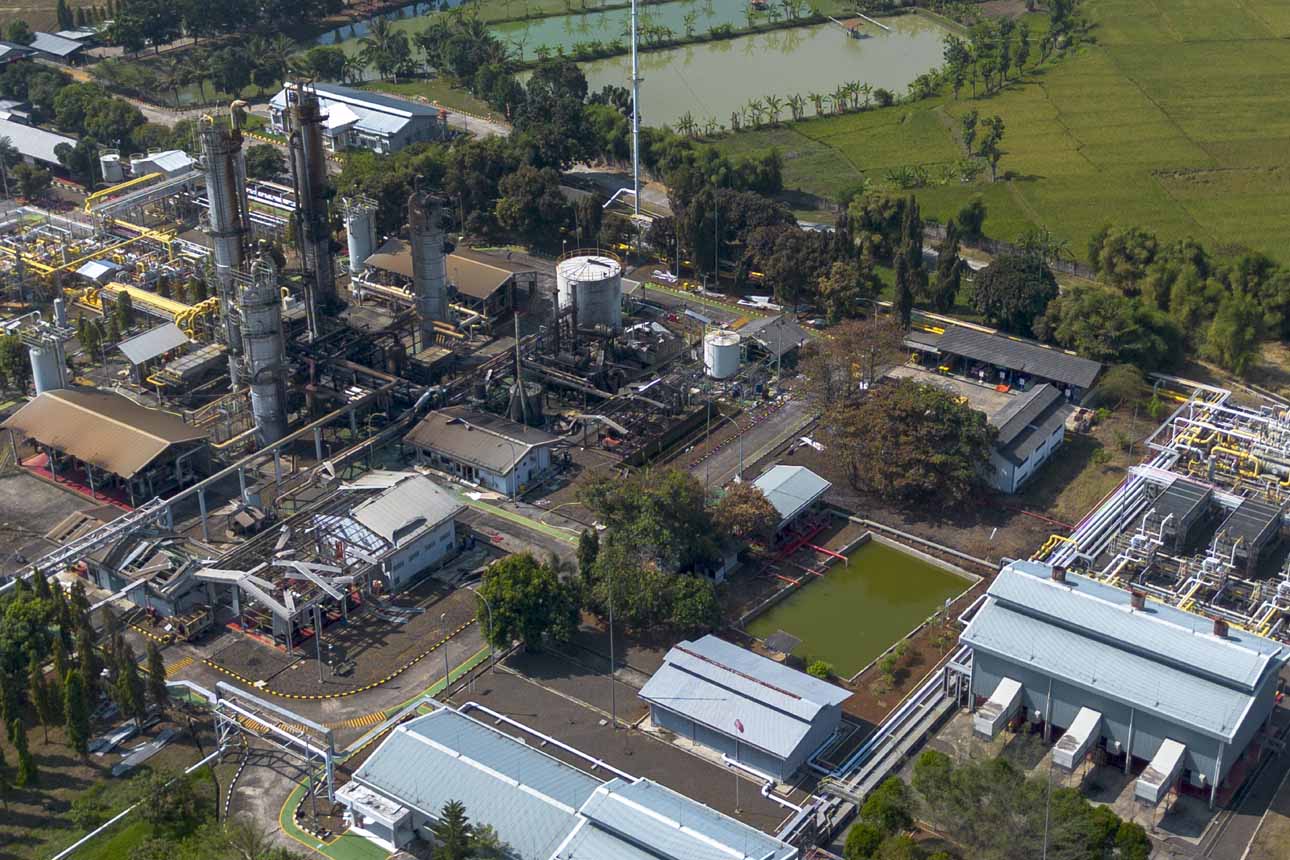 Berita Foto : Kebocoran Gas Picu Ledakan di SP Pertamina Subang Dua Terluka