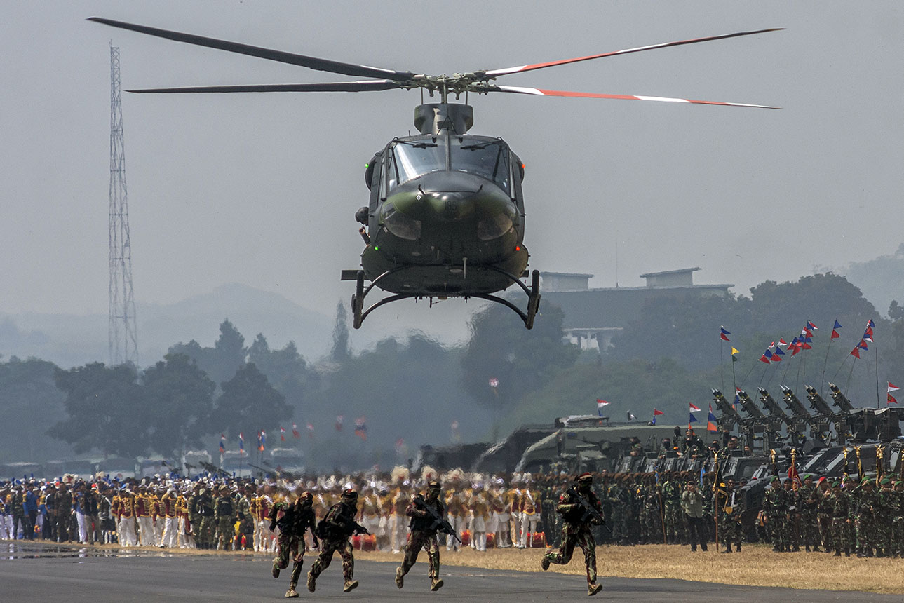 Berita Foto : Gladi bersih Upacara Gelar Pasukan Operasional dan Kehormatan Militer