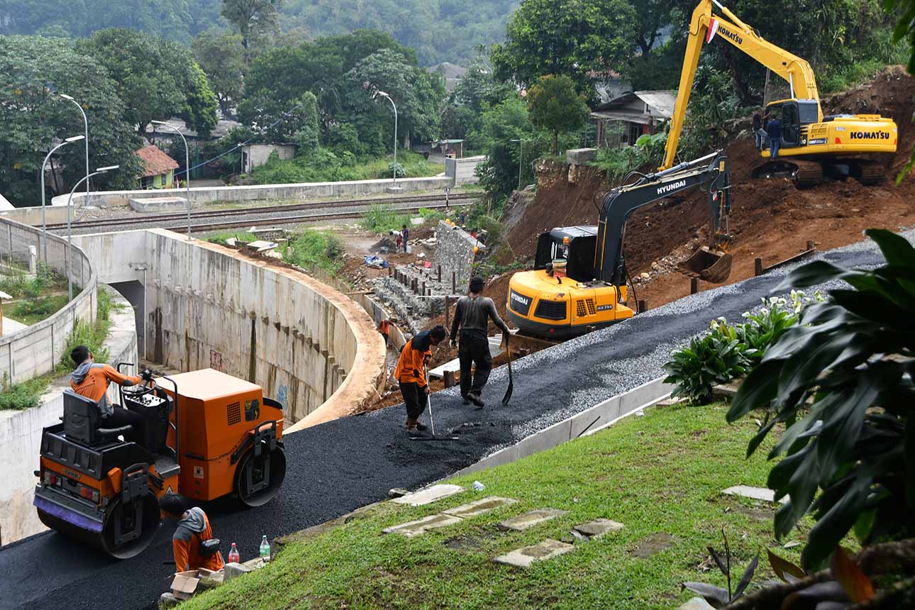 Perbaikan Infrastruktur Jalan Amblas di Batutulis Kota Bogor