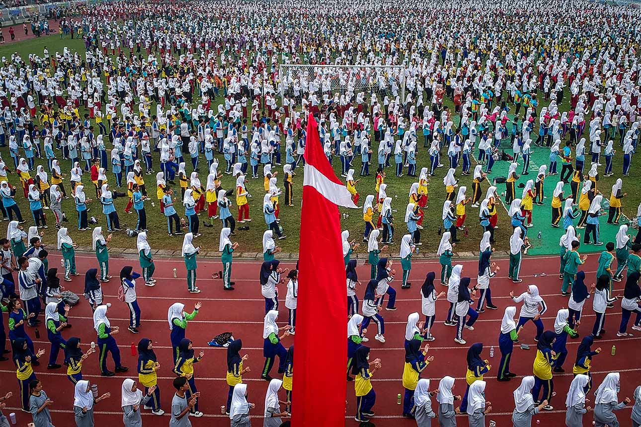 Senam Anak Indonesia Hebat Memecahkan Rekor MURI