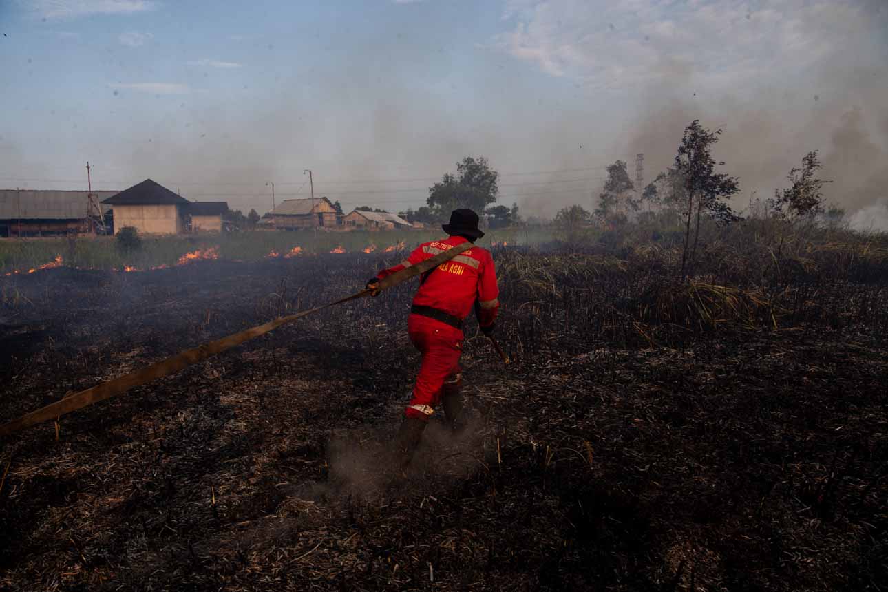 Pemadaman Kebakaran Lahan di Ogan Ilir Libatkan Tim Gabungan
