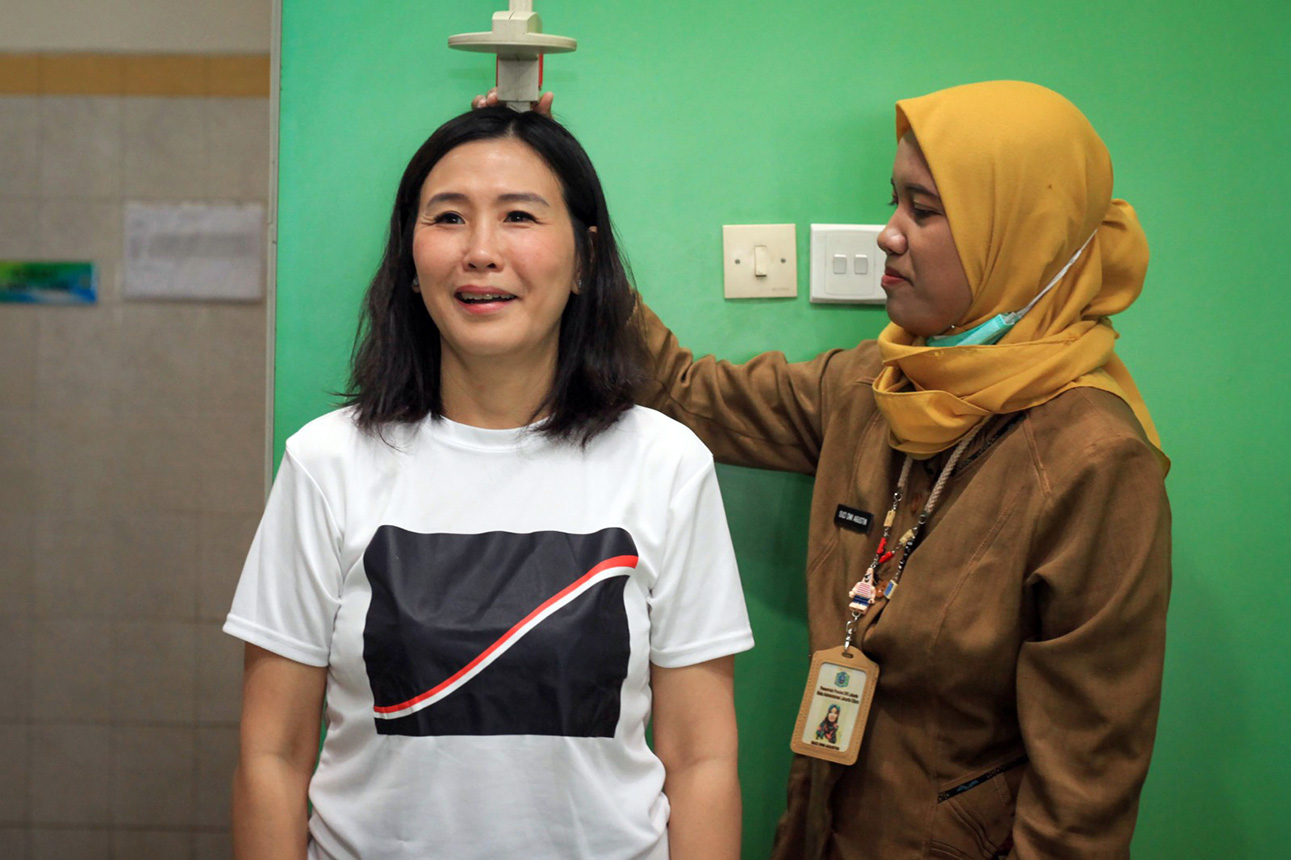 Berita Foto : Wakil Menteri PPPA tinjau CKG di Jakarta Utara