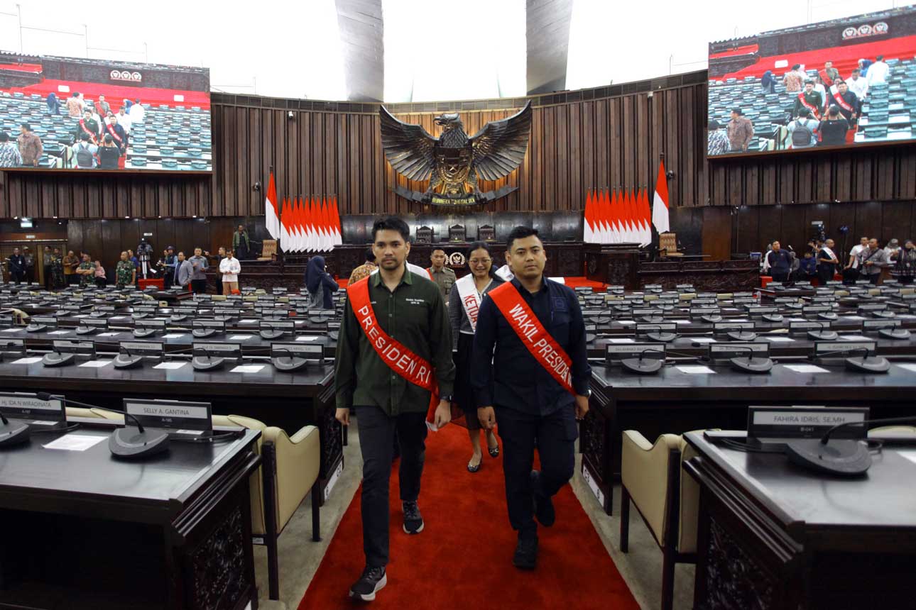 Simulasi Sidang Tahunan di Kompleks Parlemen