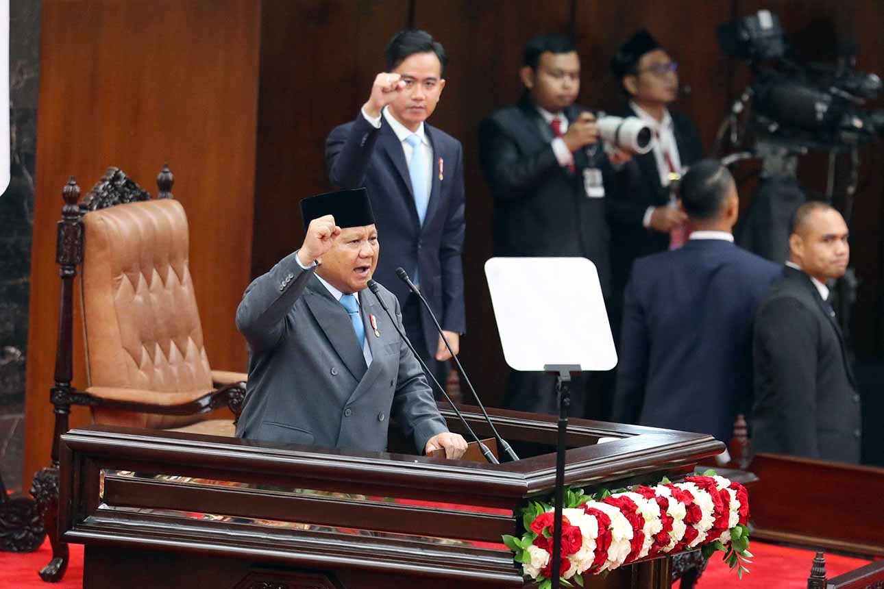 Berita Foto : Presiden Prabowo Subianto Sampaikan Pidato Kenegaraan di Sidang Tahunan MPR 