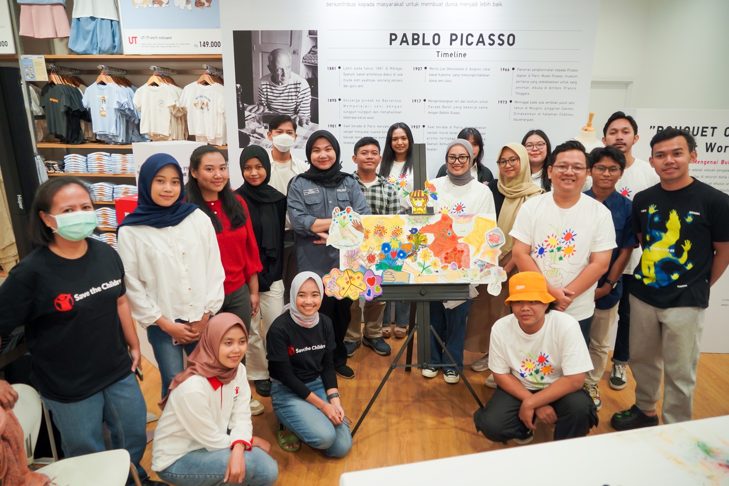 Uniqlo Hidupkan Semangat Perdamaian Lewat Lokakarya Seni yang Terinspirasi dari Aliran Kubisme Pablo Picasso