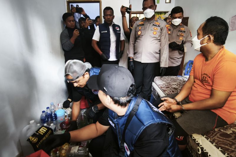 Sindikat Tembakau Sintetis Berhasil Dibongkar Polresta Bandarlampung.