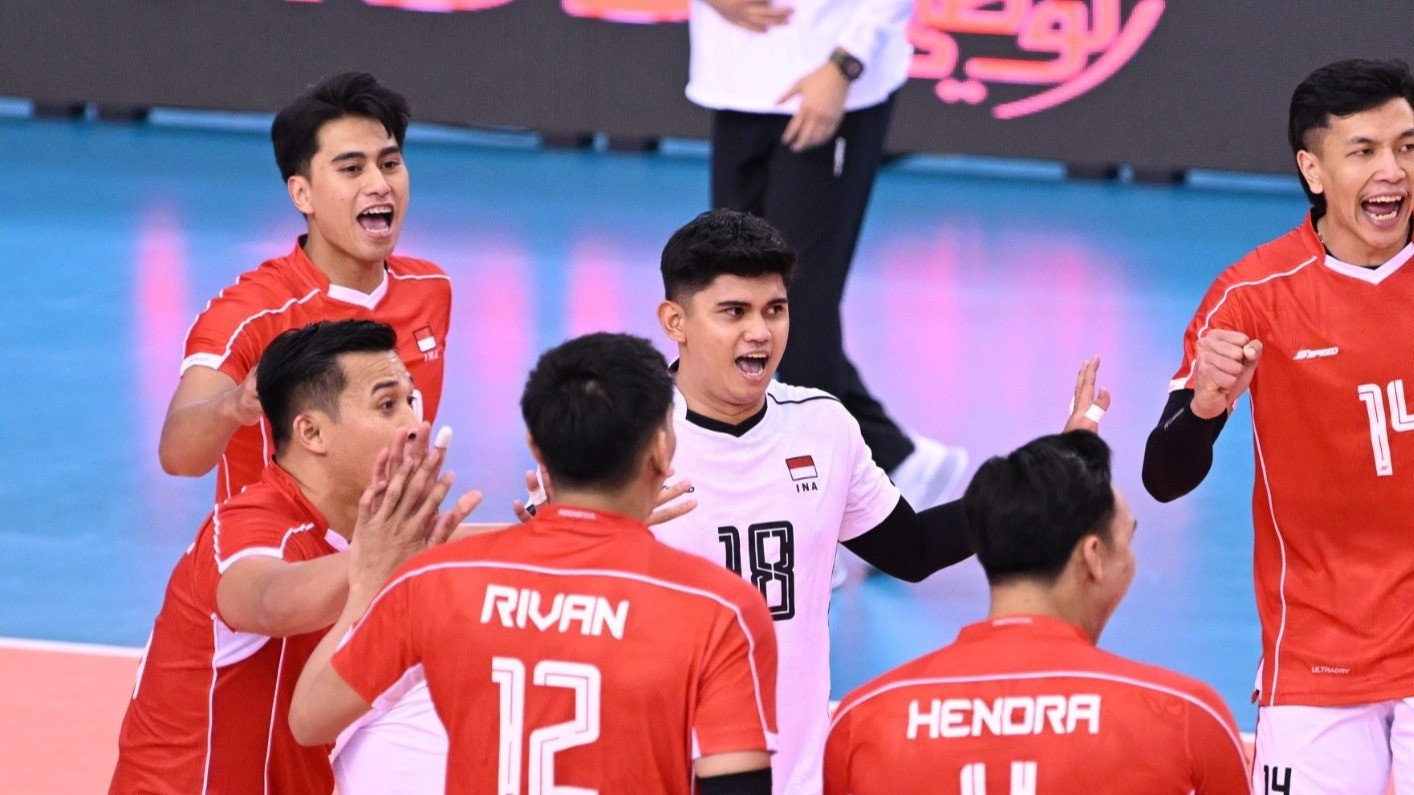 Tim Bola Voli Indonesia Tun...
