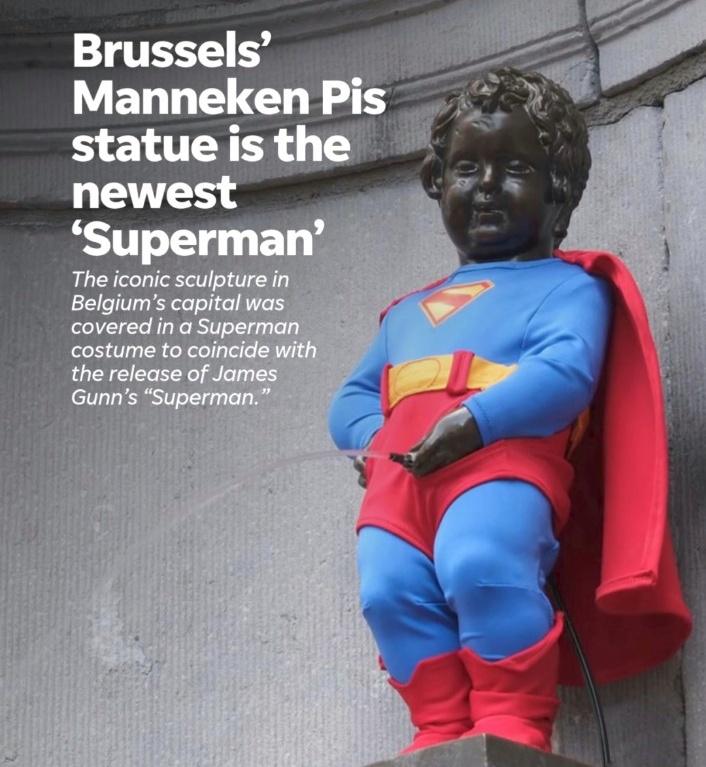 Patung Ikonik Bocah Kencing di Brussels Jadi 'Korban' Pro...