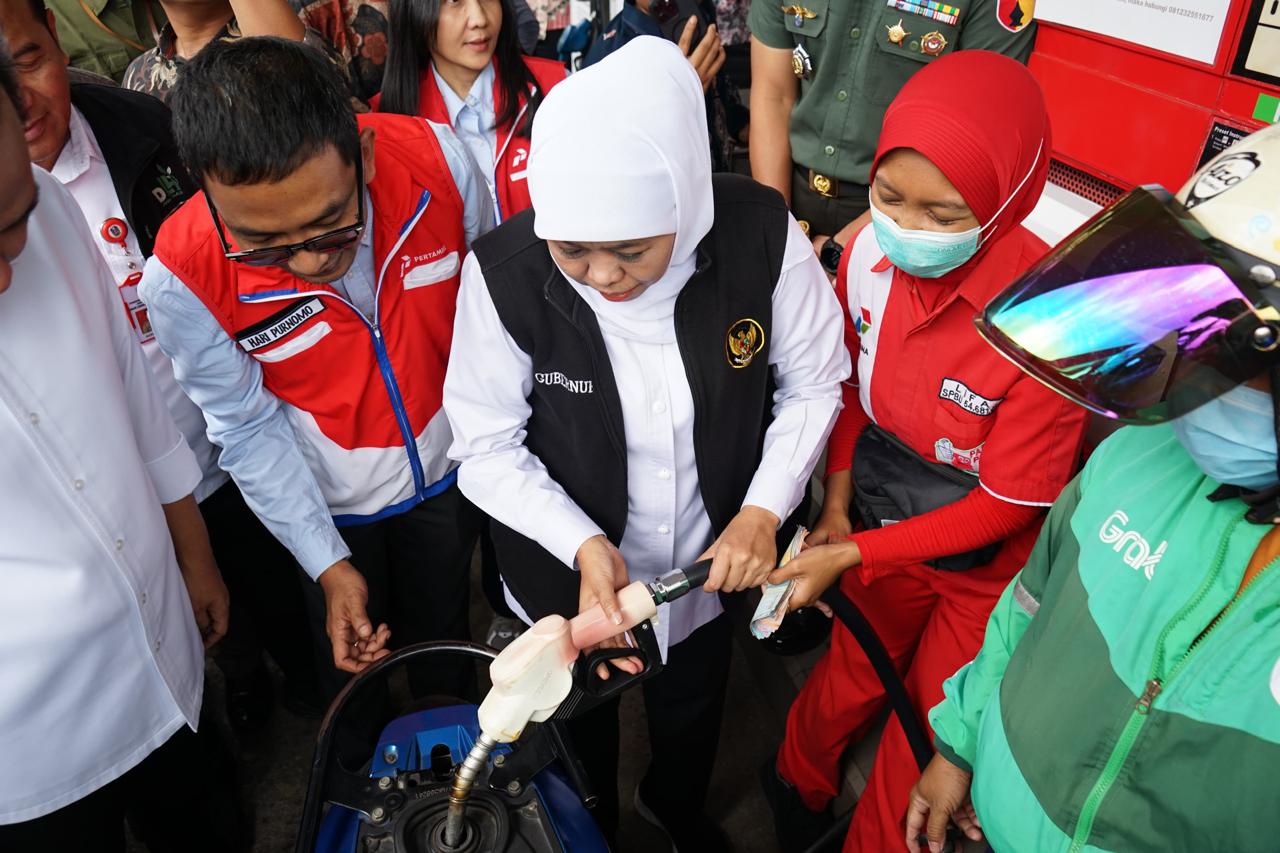 Gubernur Khofifah Ikut Sidak, Pertamina Komit Pantau Kelancaran Distribusi BBM di Jember