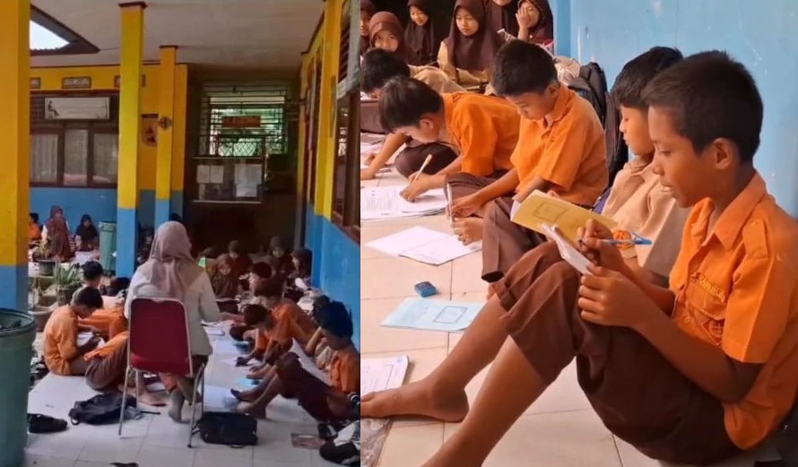 Gagal Jadi PPPK, Penjaga Sekolah Gembok Kelas! 140 Siswa SD Terpaksa Belajar di Teras