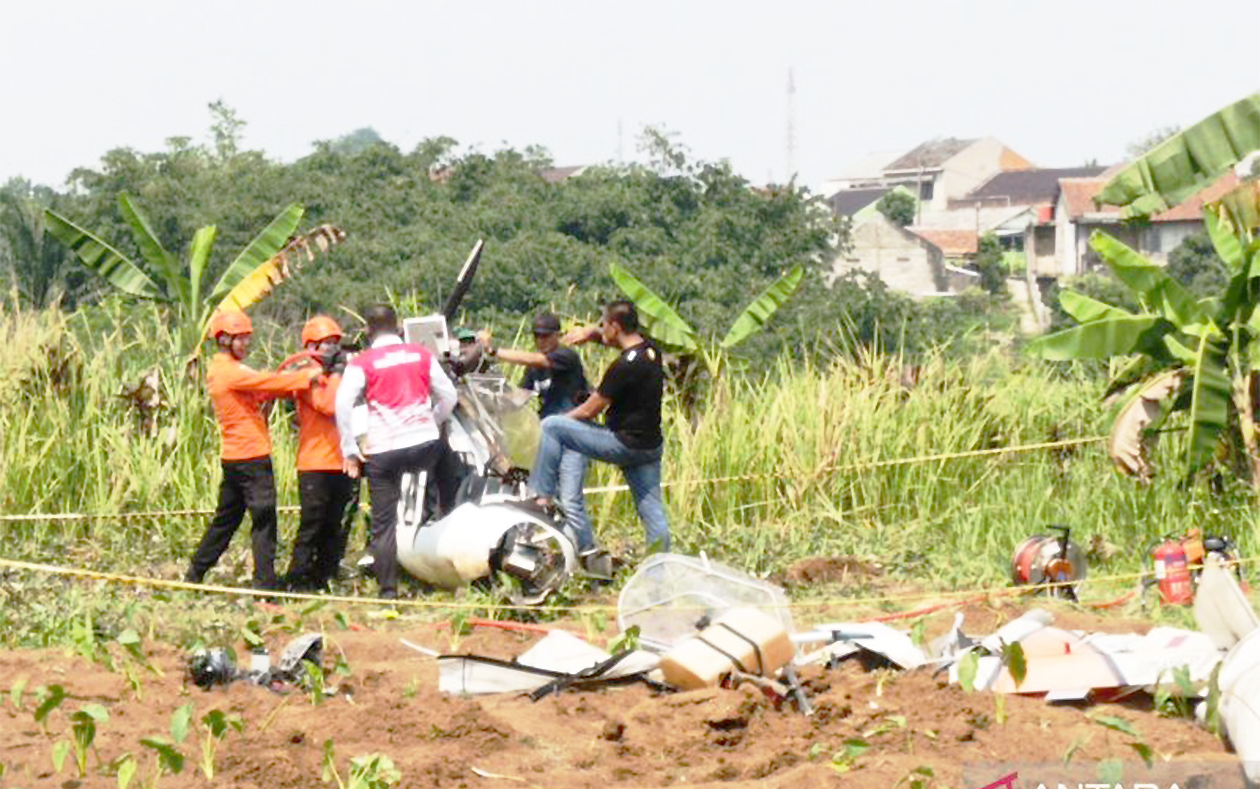Ternyata Ini yang Disaksikan Warga Sebelum Pesawat Marsma Fajar Jatuh di Ciampea