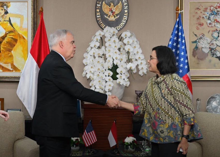 Sri Mulyani Bertemu Pejabat AS, Bahas Iklim Investasi