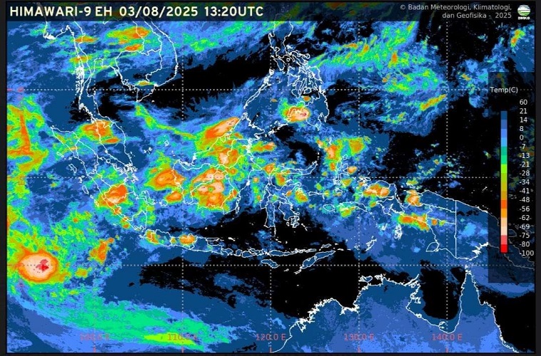 Gambar berita terkait BMKG: Awan Tebal Naungi Sejumlah Kota Besar di Sumatra, Jawa, Bali, Nusa Tenggara, Sulawesi