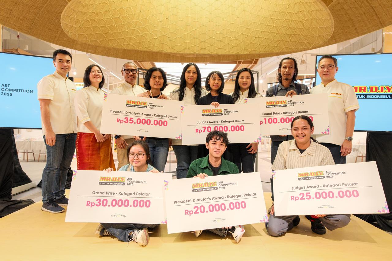 MR.D.I.Y. Indonesia Umumkan Pemenang Art Competition 2025 Bertema Identitas dan Keberagaman