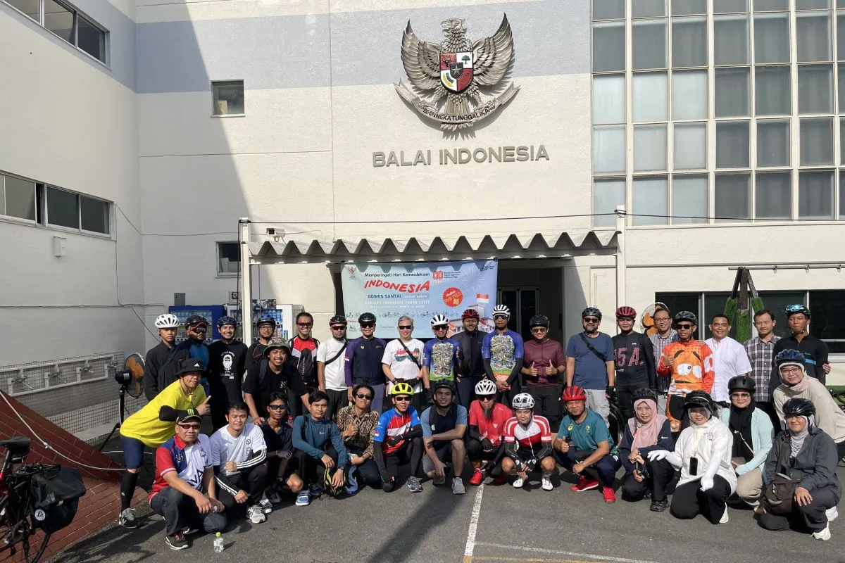 Gambar berita terkait WNI di Tokyo Gelar Gowes Santai Sambut HUT ke-80 RI