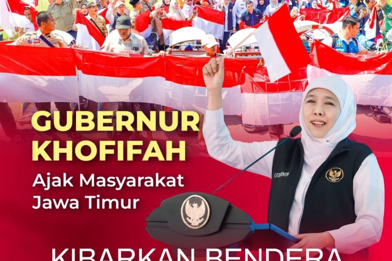 Gambar berita terkait Khofifah: Jangan Kibarkan Bendera Selain Merah Putih Selama Bulan Kemerdekaan