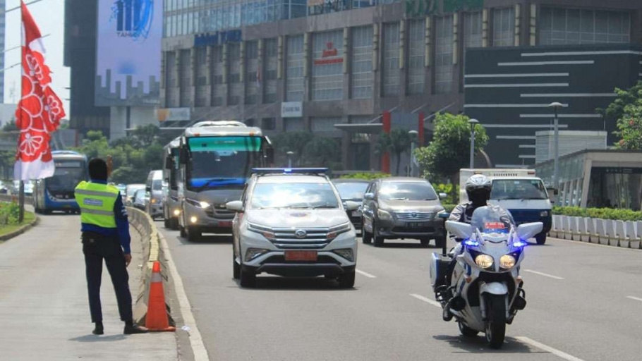 Dishub DKI Jakarta Terapkan Rekayasa Lalu Lintas di Jakar...