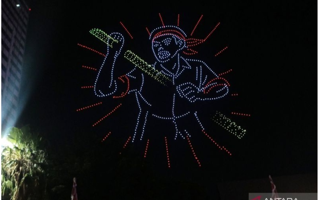 Karnaval HUT ke-80 RI Ditutup Megah, Atraksi Drone Kolosal dan Kembang