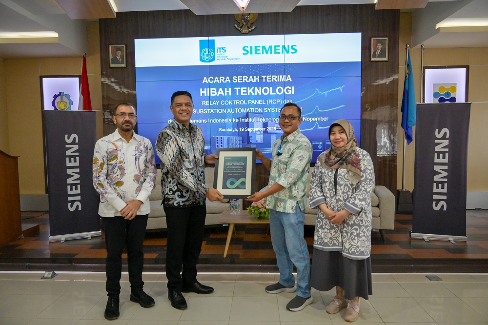 Dukung Pendidikan Teknik Elektro di ITS, Siemens Sumbangkan Teknologi Kontrol Perlindungan Relay