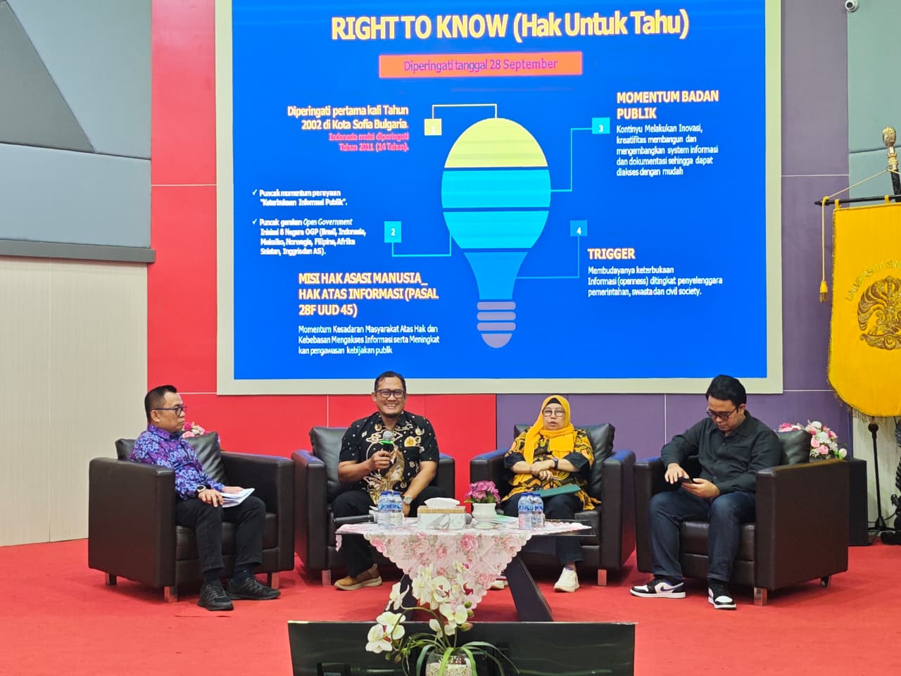 Memperingati Hari Hak untuk Tahu Sedunia, KI DKI Jakarta dan Diskominfotik Selenggarakan Seminar Keterbukaan Informasi Publik di Universitas Indonesia
