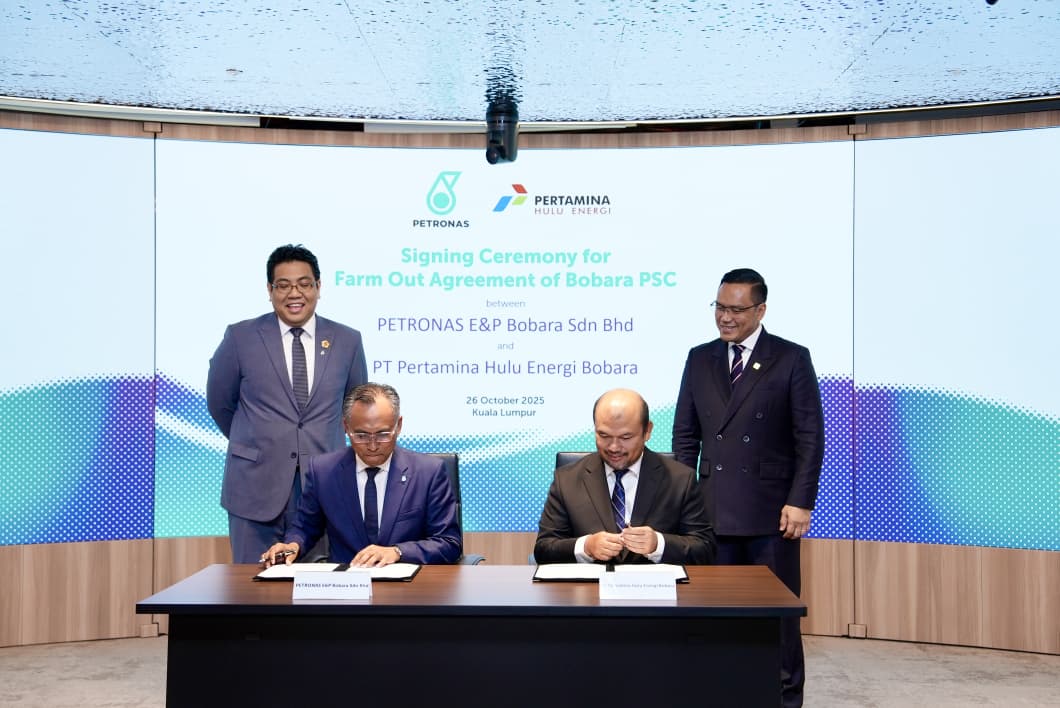 PETRONAS Menandatangani FOA Kontrak Pembagian Hasil Blok Bobara PETRONAS Menandatangani FOA Kontrak Pembagian Hasil Blok Bobara