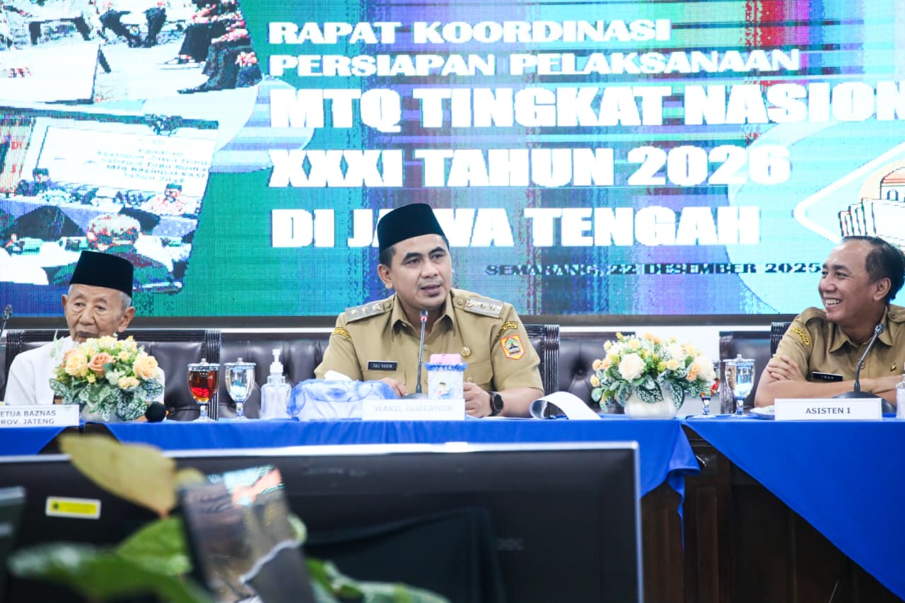 Jateng Jadi Tuan Rumah MTQ Nasional ke-31, Wagub: Momen Ungkit Pertumbuhan Ekonomi
