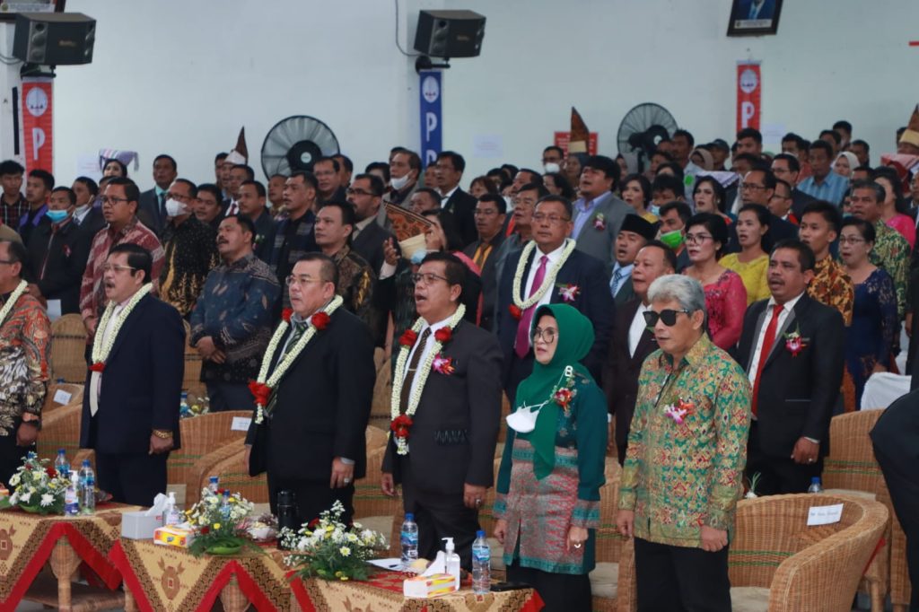 Pelantikan Radiapoh Sinaga sebagai Ketua PPTSB Wilayah Sumut II, Wali Kota Pematang Siantar Hadir
