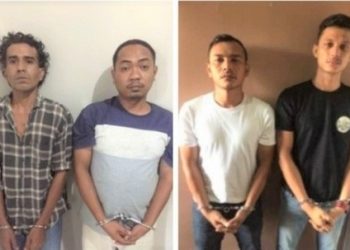Keempat tersangka asal Aceh