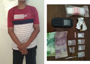 Pelaku AC dan barang bukti