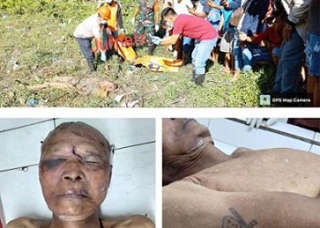 Tim Libas Bersama Tim Inafis saat olah TKP penemuan mayat pria berkaos batik tanpa celana
