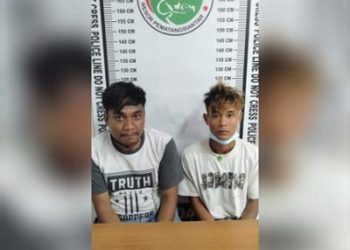 Kedua pelaku, IP alias Irwansyah dan CH alias Habibi beserta barang bukti