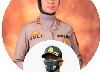 Kapolres Siantar AKBP Boy Sutan Binanga Siregar SIK, SH dan Kapolres Padangsidimpuan AKBP Juliani Prihartini SIK, MH yang dimutasi
