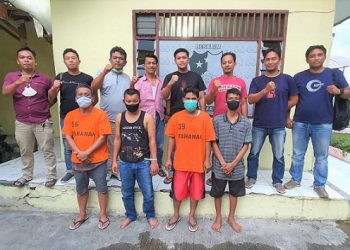 Komplotan lima pencuri truk diapit Tim Jahtanras Sat Reskrim Polres Simalungun