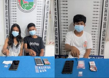 Ketiga Pelaku, Muhammad Rivai alias Reva, Muhammad Nurhadi alias Adi dan Raycapri Aginta Sinulingga alias Raycapri beserta barang bukti