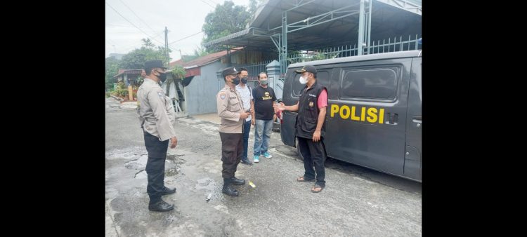 Personil Polsek Medan Gelar Patroli Rumah Kosong Yang Ditinggal Mudik. (Foto Ist)