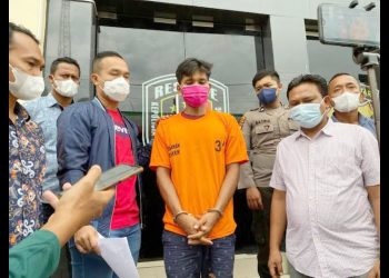 Salmon Tarigan pelaku pembunuhan abang kandung. (Foto Ist)