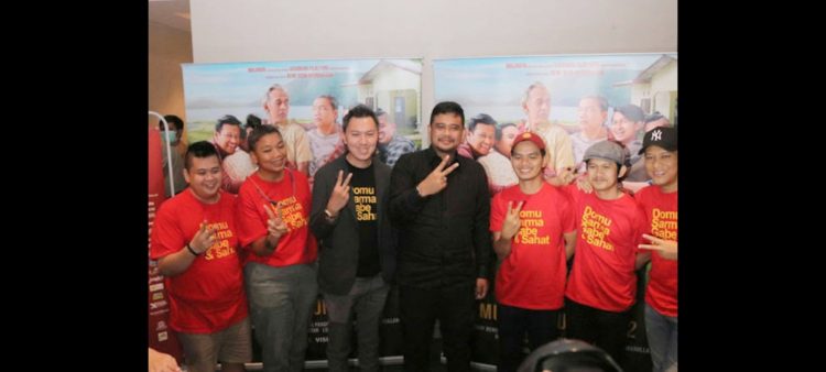 Bobby Nasution , Wali Kota Medan bersama pemain Film " Ngeri Ngeri Sedap ". (Foto Ist)